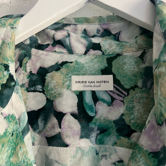 DRIES VAN NOTEN Floral Short Sleeve Shirt XS/S - Picture 3 of 7